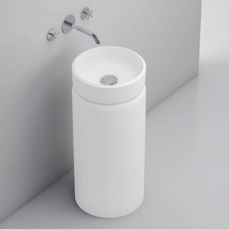 Umywalka wolnostojąca ADI 1 w komplecie syfon chrom